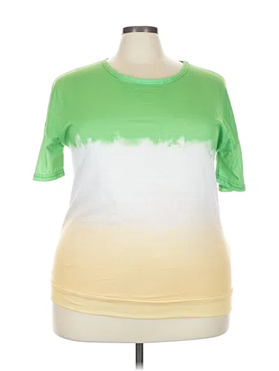 Pre-owned Unbranded Short Sleeve T-shirt In Green