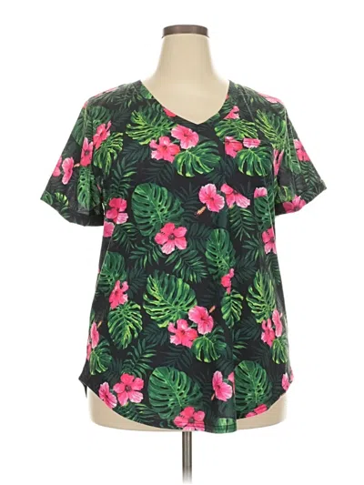 Pre-owned Unbranded Short Sleeve T-shirt In Green