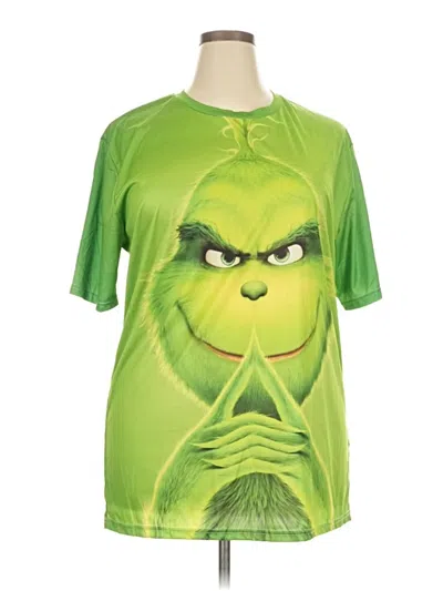Pre-owned Unbranded Short Sleeve T-shirt In Green