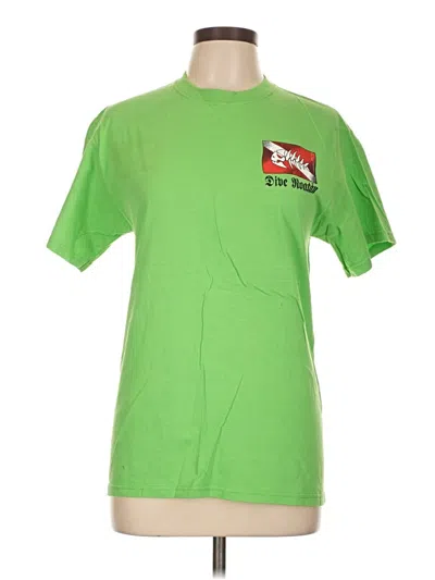 Pre-owned Unbranded Short Sleeve T-shirt In Green