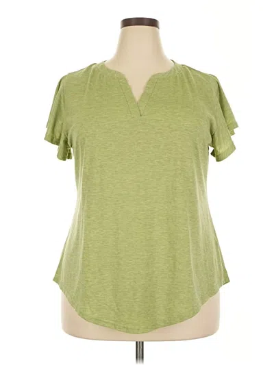 Pre-owned Unbranded Short Sleeve T-shirt In Green