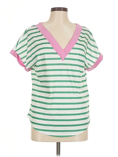 Pre-owned Unbranded Short Sleeve T-shirt In Green