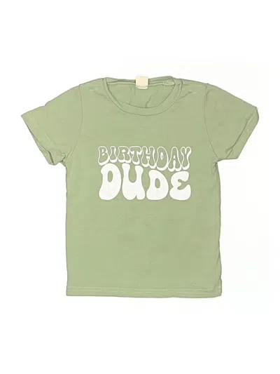 Pre-owned Unbranded Kids' Short Sleeve T-shirt In Green