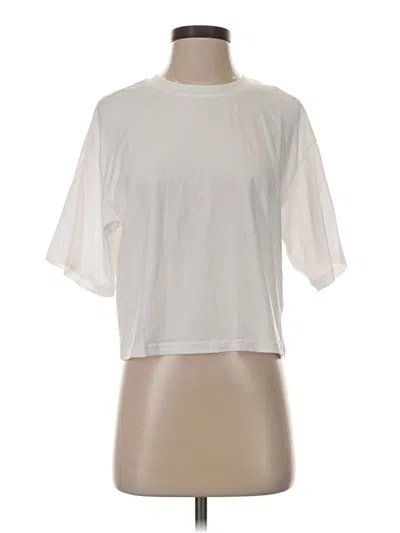 Pre-owned Unbranded Short Sleeve T-shirt In Ivory