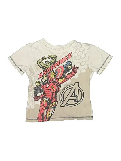 Pre-owned Unbranded Kids' Short Sleeve T-shirt In Ivory