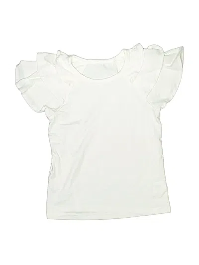 Pre-owned Unbranded Kids' Short Sleeve T-shirt In Ivory