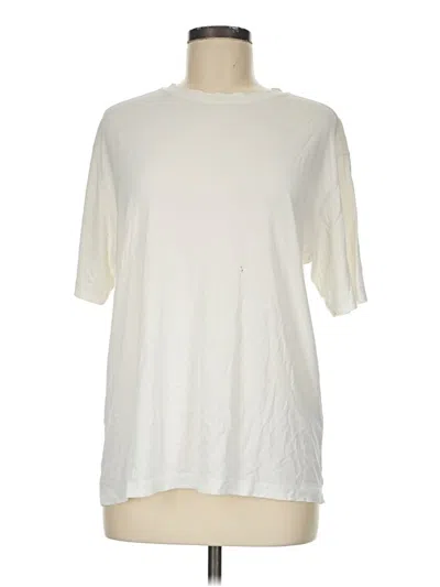Pre-owned Unbranded Short Sleeve T-shirt In Ivory