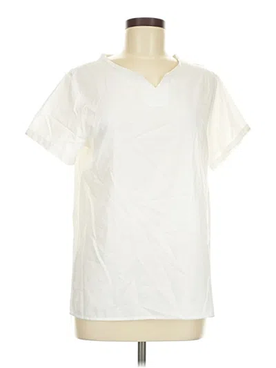 Pre-owned Unbranded Short Sleeve T-shirt In Ivory