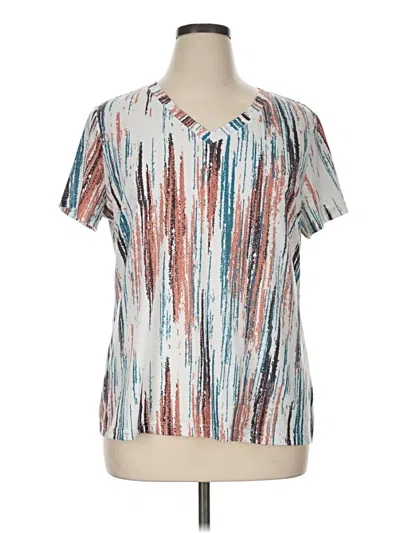 Pre-owned Unbranded Short Sleeve T-shirt In Ivory