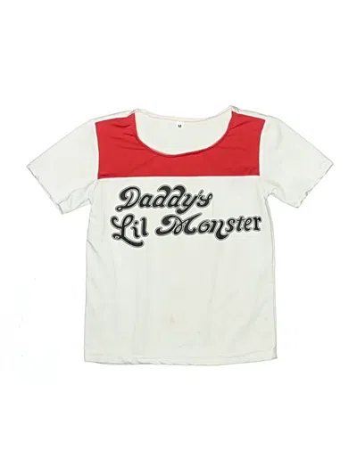 Pre-owned Unbranded Kids' Short Sleeve T-shirt In Ivory