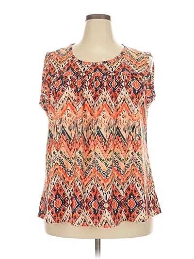 Pre-owned Unbranded Short Sleeve T-shirt In Orange