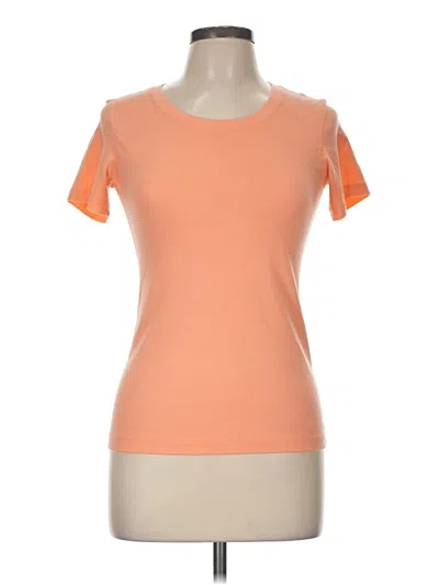 Pre-owned Unbranded Short Sleeve T-shirt In Orange