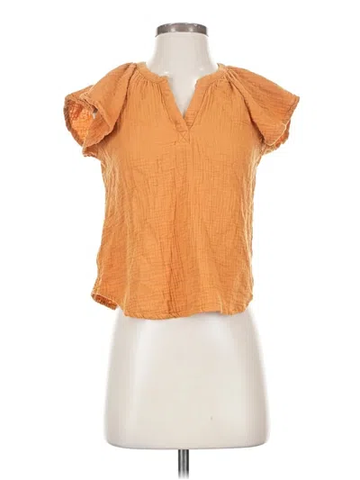 Pre-owned Unbranded Short Sleeve T-shirt In Orange