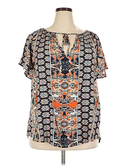 Pre-owned Unbranded Short Sleeve T-shirt In Orange