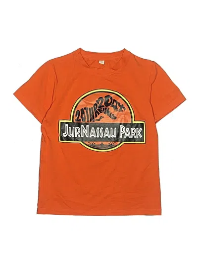 Pre-owned Unbranded Kids' Short Sleeve T-shirt In Orange