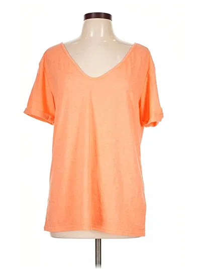 Pre-owned Unbranded Short Sleeve T-shirt In Orange