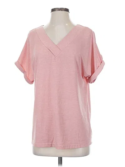 Pre-owned Unbranded Short Sleeve T-shirt In Pink