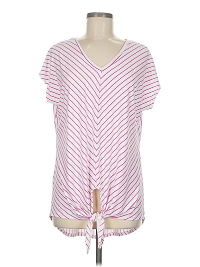 Pre-owned Unbranded Short Sleeve T-shirt In Pink
