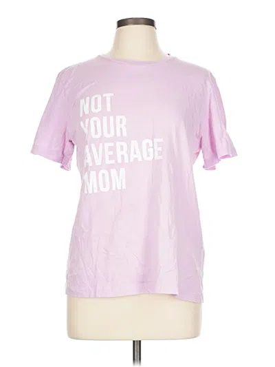 Pre-owned Unbranded Short Sleeve T-shirt In Pink