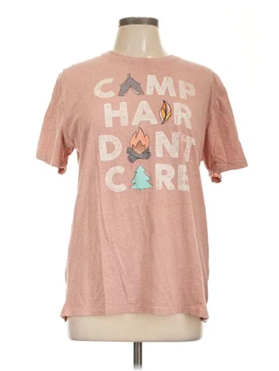Pre-owned Unbranded Short Sleeve T-shirt In Pink