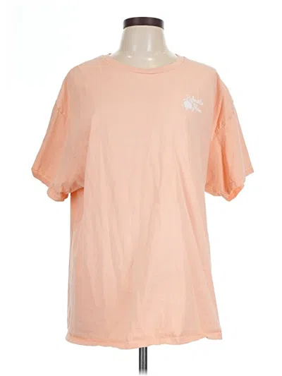 Pre-owned Unbranded Short Sleeve T-shirt In Pink