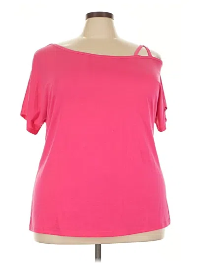 Pre-owned Unbranded Short Sleeve T-shirt In Pink