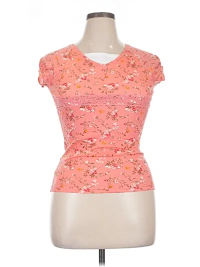 Pre-owned Unbranded Short Sleeve T-shirt In Pink