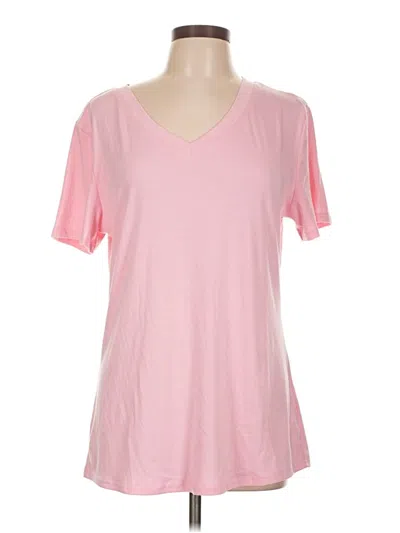 Pre-owned Unbranded Short Sleeve T-shirt In Pink