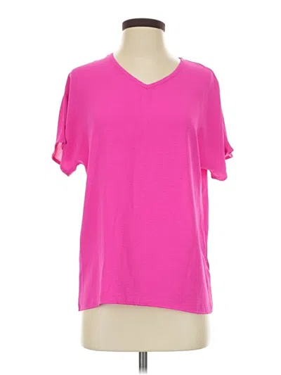 Pre-owned Unbranded Short Sleeve T-shirt In Pink