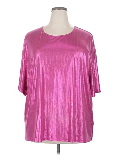 Pre-owned Unbranded Short Sleeve T-shirt In Pink
