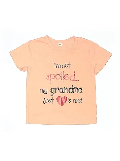 Pre-owned Unbranded Kids' Short Sleeve T-shirt In Pink