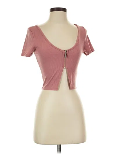 Pre-owned Unbranded Short Sleeve T-shirt In Pink