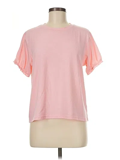 Pre-owned Unbranded Short Sleeve T-shirt In Pink