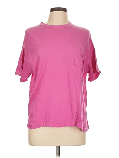 Pre-owned Unbranded Short Sleeve T-shirt In Pink