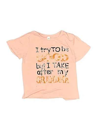 Pre-owned Unbranded Kids' Short Sleeve T-shirt In Pink
