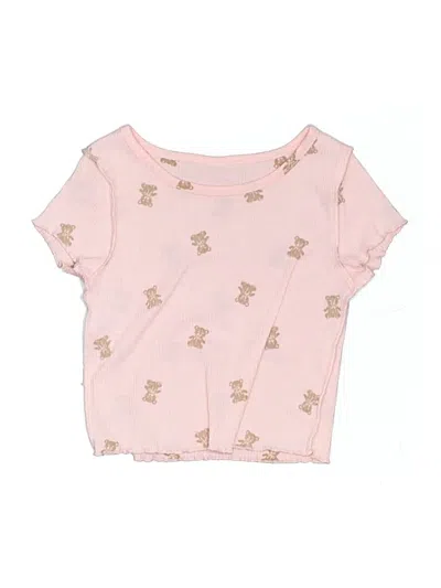 Pre-owned Unbranded Kids' Short Sleeve T-shirt In Pink