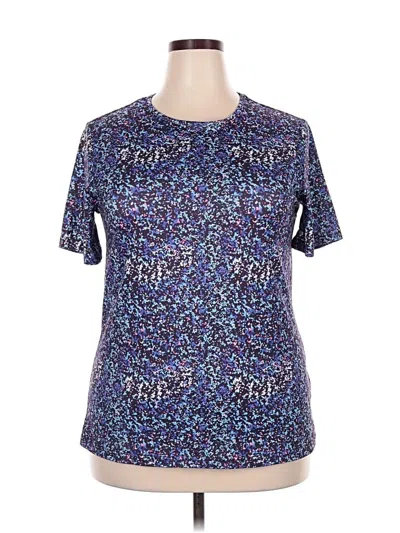 Pre-owned Unbranded Short Sleeve T-shirt In Purple