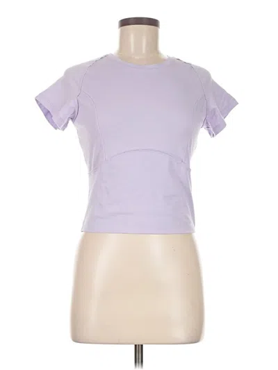 Pre-owned Unbranded Short Sleeve T-shirt In Purple