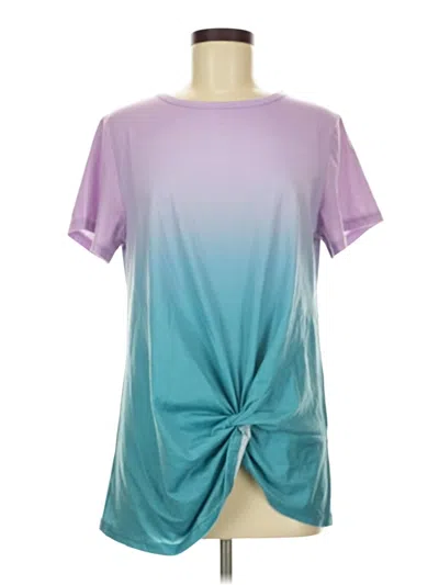 Pre-owned Unbranded Short Sleeve T-shirt In Purple