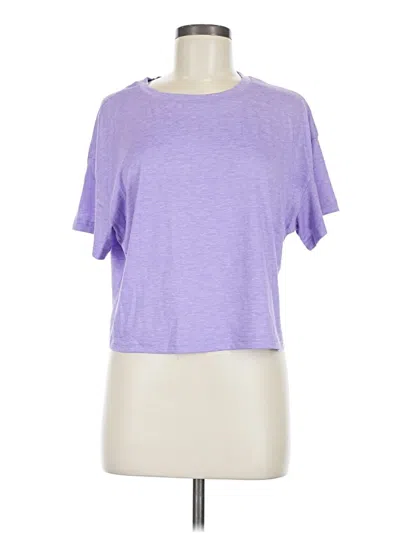 Pre-owned Unbranded Short Sleeve T-shirt In Purple