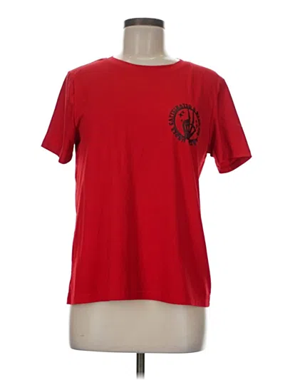 Pre-owned Unbranded Short Sleeve T-shirt In Red