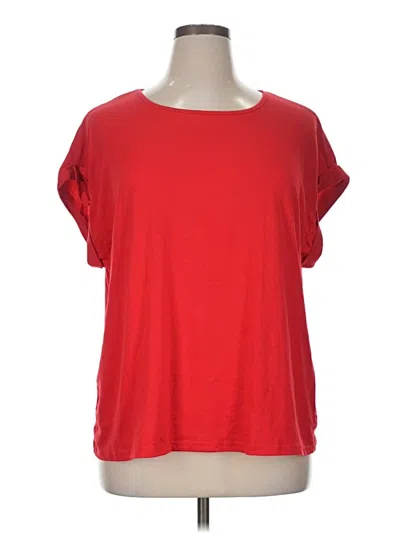 Pre-owned Unbranded Short Sleeve T-shirt In Red