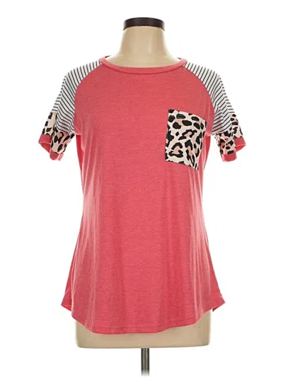 Pre-owned Unbranded Short Sleeve T-shirt In Red