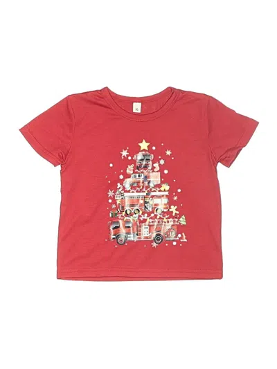 Pre-owned Unbranded Kids' Short Sleeve T-shirt In Red