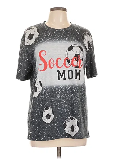 Pre-owned Unbranded Short Sleeve T-shirt In Silver