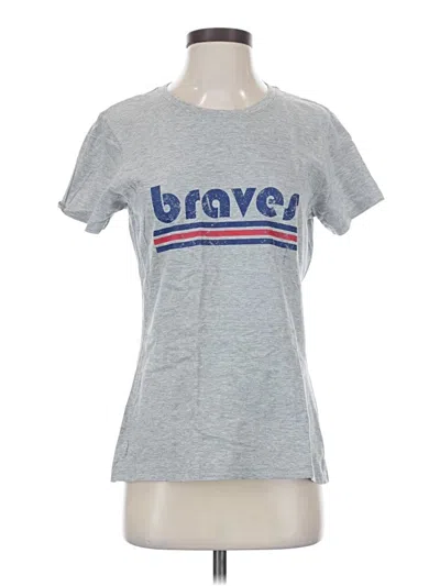 Pre-owned Unbranded Short Sleeve T-shirt In Silver