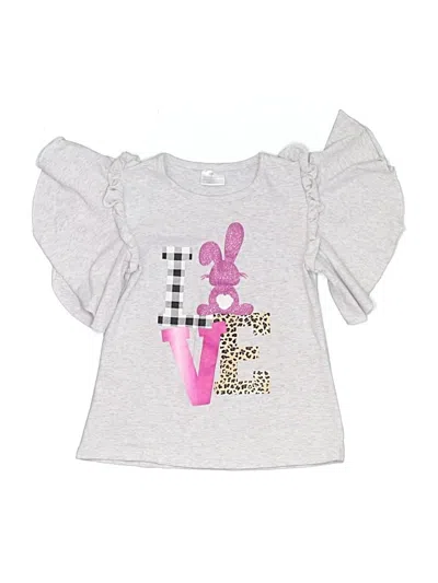Pre-owned Unbranded Kids' Short Sleeve T-shirt In Silver
