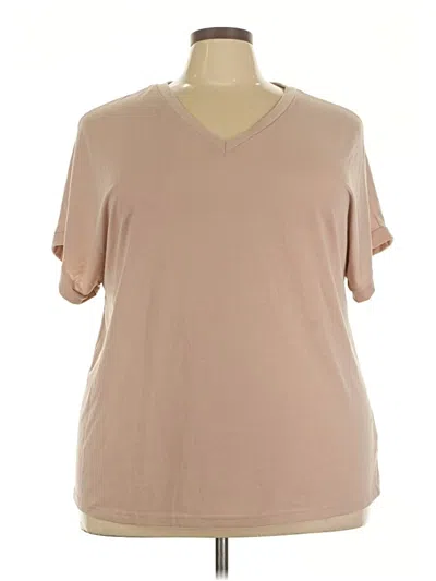 Pre-owned Unbranded Short Sleeve T-shirt In Tan