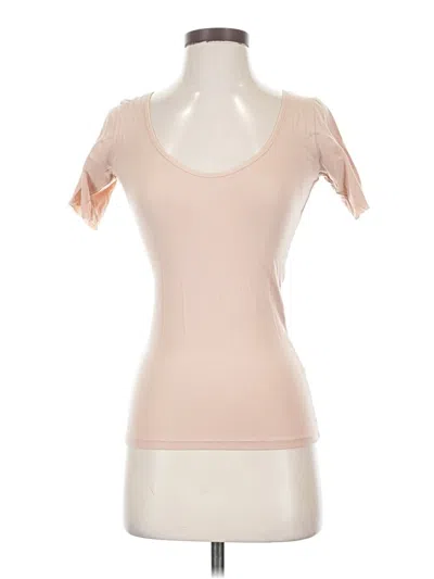 Pre-owned Unbranded Short Sleeve T-shirt In Tan