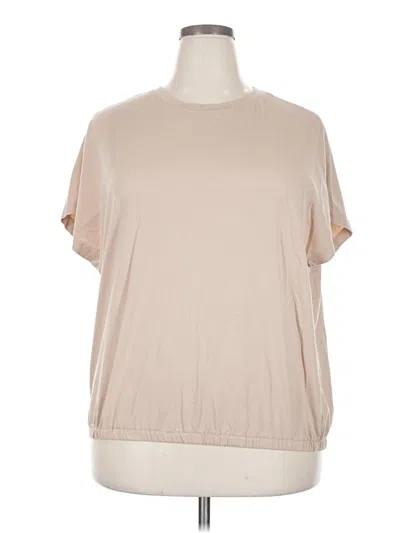 Pre-owned Unbranded Short Sleeve T-shirt In Tan